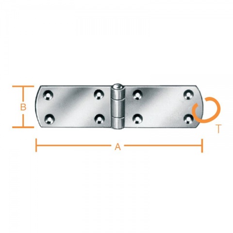 Vormann Μεντεσές Γαλβανιζέ 160 x 35 x 2mm