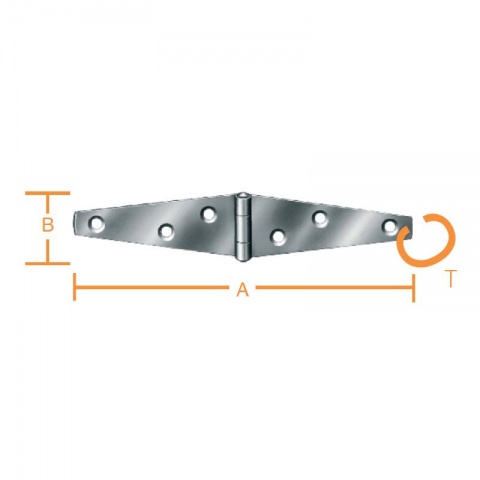 Vormann Μεντεσές Γαλβανιζέ 292 x 33 x 1.5mm
