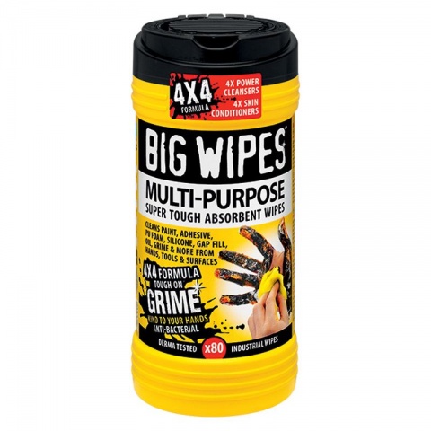 BIG WIPES Επαγγελματικά μαντηλάκια Γενικής Χρήσης (80 τεμ)
