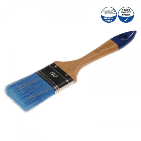 Painter Πινέλο Πλακέ για Υδατοδιάλυτα Χρώματα Ημίδιπλο 50mm Ξύλινη Λαβή