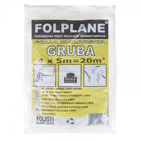 FOLPLANE Nylon Protection LDPE 4 x 5m 15MY
