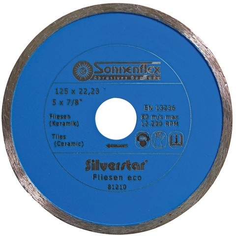 Sonnenflex Silver Star Tiles Eco Διαμαντόδισκος για Πλακάκια 115x22.23x5x2mm