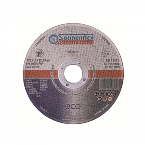 SONNENFLEX Inox Eco Δίσκος Κοπής για Ανοξείδωτο Ατσάλι 125x1.0x22.23mm/F41