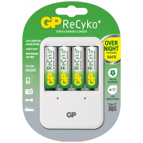 GP RECYKO Charger 12 Hours 4 Positions