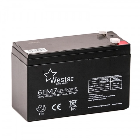 Westar Μπαταρία Μολύβδου 12V 7Ah (6FM7)