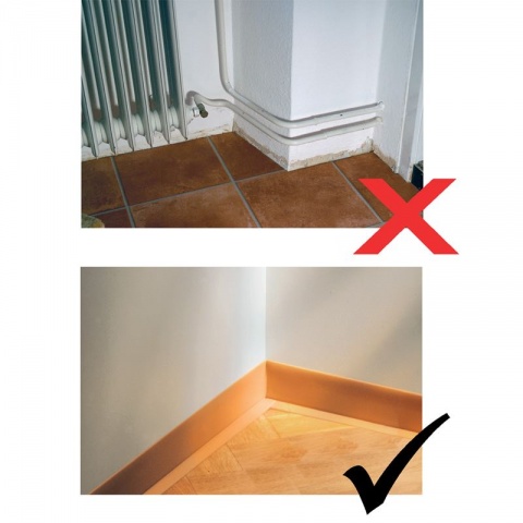 Alfer Αυτοκόλλητες Ταινίες Προφίλ Pvc 19 x 19mm Ρολό Οξιά 5m