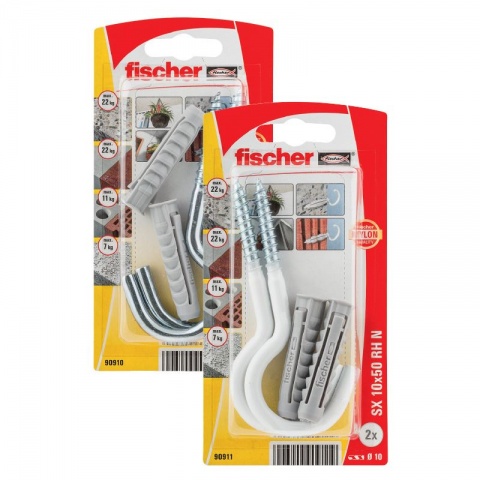 Fischer ΣΕΤ Νάυλον Βύσμα SX με Γάντζο σε Κάρτα