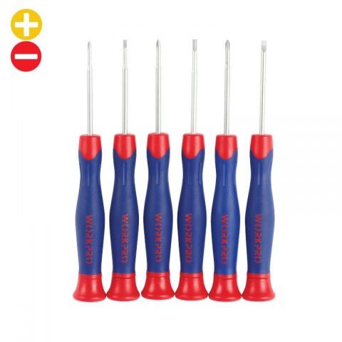 WORKPRO Κατσαβίδια Ωρολογοποιού CRV ΣΕΤ 6 ΤΕΜ