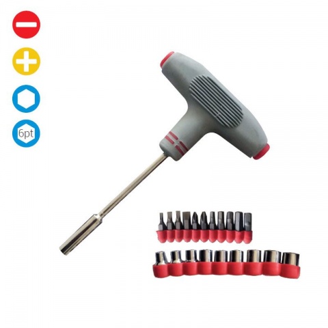 WORKPRO Κατσαβίδι με Λαβή "Τ" και Μύτες ΣΕΤ 21 ΤΕΜ