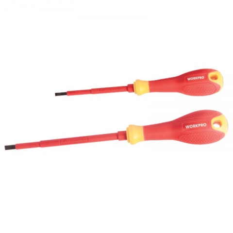 WORKPRO Κατσαβίδι με Μόνωση Ίσιο 4 x 100mm