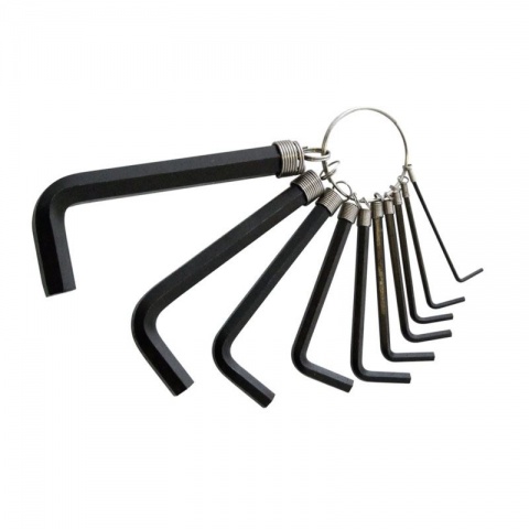 WORKPRO Κλειδιά Allen με Κρίκο 1.5 - 10mm ΣΕΤ 10 ΤΕΜ
