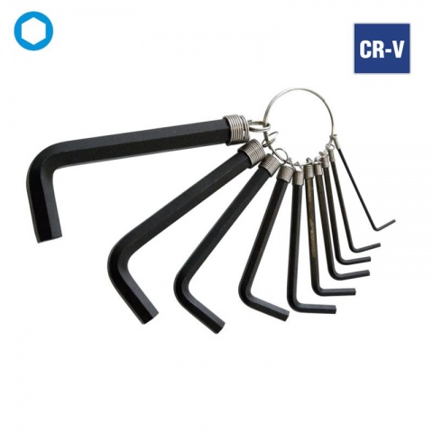 WORKPRO Κλειδιά Allen με Κρίκο 1.5 - 10mm ΣΕΤ 10 ΤΕΜ