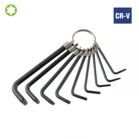 WORKPRO Κλειδιά Torx με Κρίκο T7 - T40 ΣΕΤ 10 ΤΕΜ