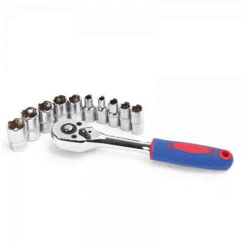 WORKPRO Καστάνια με Καρυδάκια 1/4" ΣΕΤ 11 ΤΕΜ