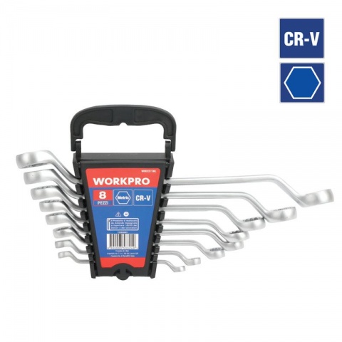 WORKPRO Κλειδί Πολύγωνο ΣΕΤ 8 ΤΕΜ