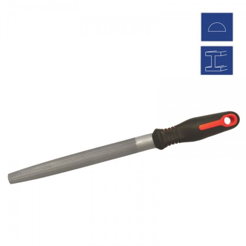 WORKPRO Λίμα Ημιστρόγγυλη 1/200mm