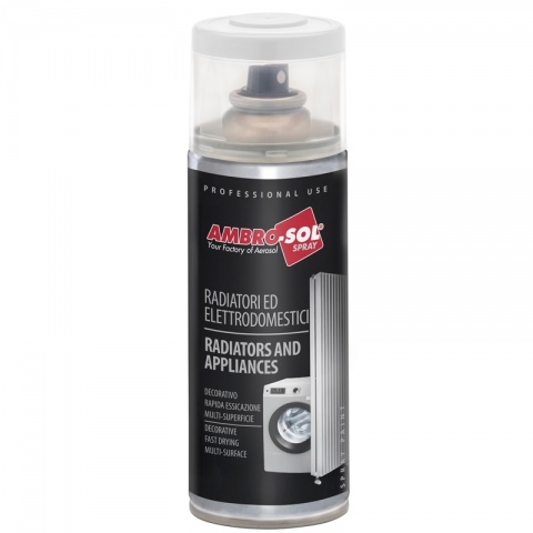 AMBROSOL Radiators and Appliances Enamel Spray 400ml - White Gloss Ral9010