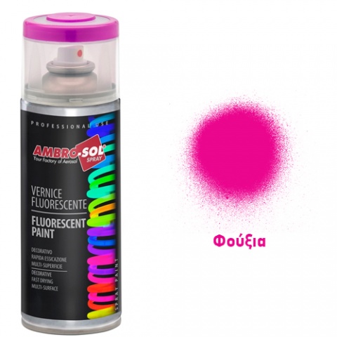 AMBROSOL Fluorescent Spray Paint 400ml - Fuchsia