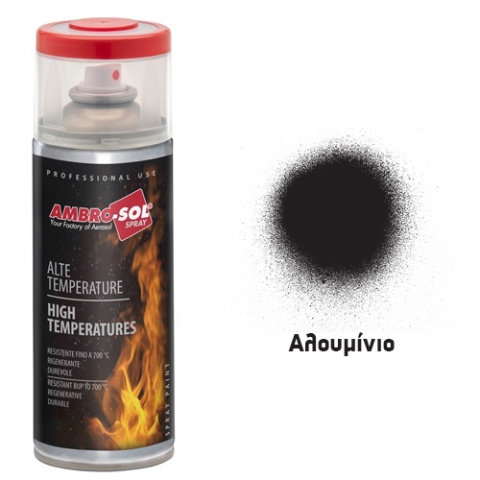 AMBROSOL High Temperatures Spray Paint 400ml - Black Matte Ral9005