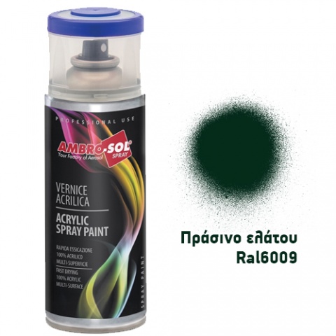 AMBROSOL Σπρέι Γενικής Χρήσης 400ml - Πράσινο Ελάτου Ral6009