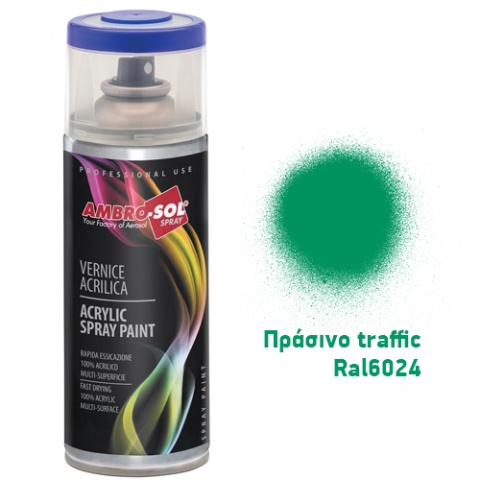 AMBROSOL Acrylic Spray Paint 400ml - Green Traffic Ral6024