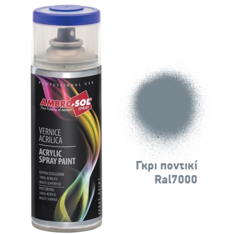 AMBROSOL Σπρέι Γενικής Χρήσης 400ml - Γκρι Ποντικί Ral7000