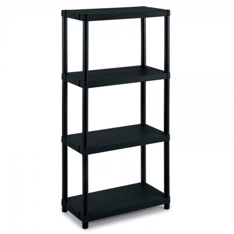 Terry Ραφιέρα Πλαστική QBlack 3060S/4 Μαύρη