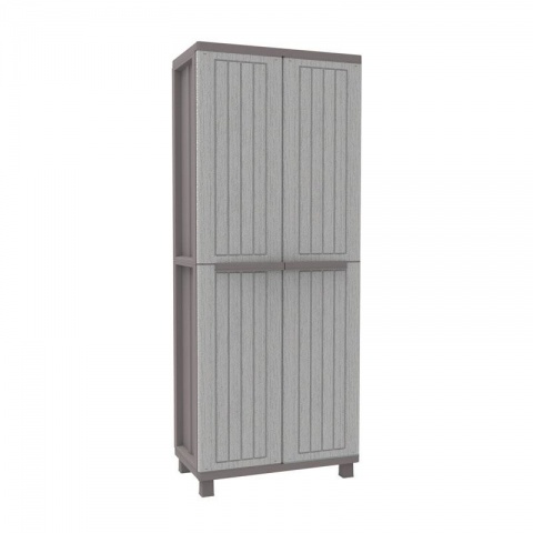 Terry JWood 268 - Two Door Cabinet with 3 Adjustable Shelves x 375 x 170mm (Grey / Dark Grey)