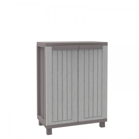 Terry JWood 68 - Two Door Cabinet with 1 Adjustable Shelf 680 x 375 x 915mm (Grey / Dark Grey)