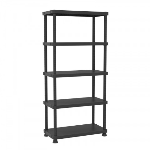 Terry Ραφιέρα Πλαστική 9045/5C - Πολυμορφική 90 x 45 x 187cm (Μαύρο)