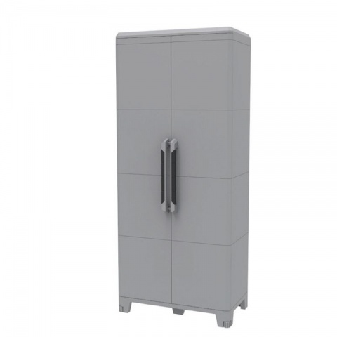 Terry Modular 4 - Two Door Cabinet with 4 Modular Shelves 78 x 43.6 x 184.4 (Grey)