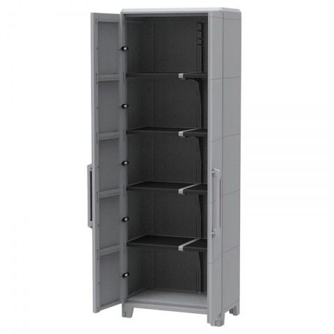 Terry Ντουλάπα Πλαστική Transforming 5 - 2Φυλλη 78 x 43.6 x 225.8cm (Γκρι)