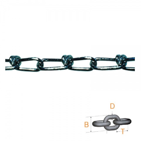 pewag Αλυσίδα Διακοσμητική Γαλβανιζέ 1.6 x 23mm - 1m PW2