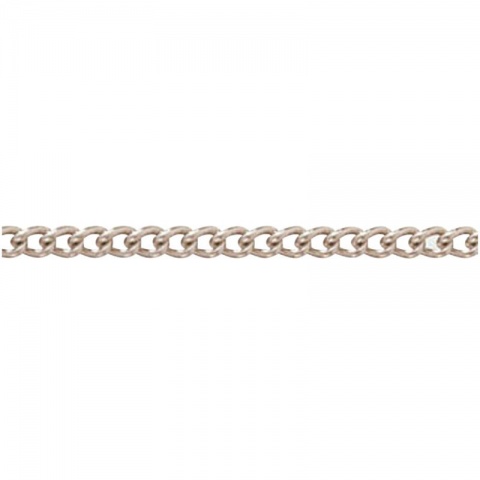 pewag Chain Decorative Gourmete Nickel 1.2 x 9 x 9mm - 1m PW4