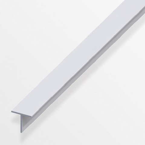 Alfer Προφίλ Τ από Ανοδιωμένο Αλουμίνιο 20 x 20 x 1.5mm - 1m Ασημί