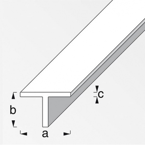 Alfer Προφίλ Τ από Ανοδιωμένο Αλουμίνιο 15 x 15 x 1.5mm - 2m Ασημί