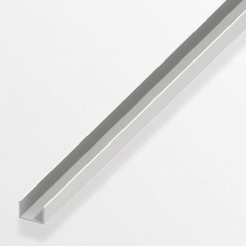 Alfer Προφίλ U Πλαστικό (Pvc) 10 x 21 x 1mm - 1m Λευκό
