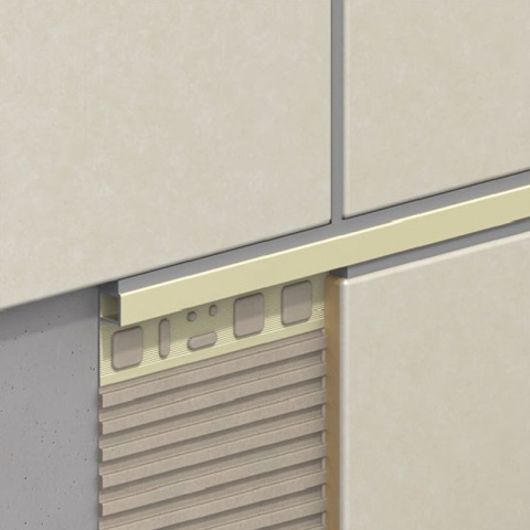 Alfer Προφίλ Πλακιδίων με Τετράγωνη Εξωτερική Γωνία Πολλαπλών Χρώσεων από Ανοδιωμένο Αλουμίνιο 10 x 19.5mm - 1m Χρώμιο