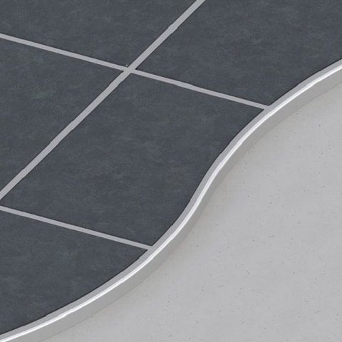 Alfer Προφίλ Εύκαμπτο από Ανοδιωμένο Αλουμίνιο 8 x 21mm - 2.5m Ασημί