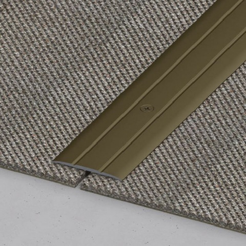 Alfer Προφίλ Επίπεδο για Ένωση Δαπέδων Βιδωτό από Ανοδιωμένο Αλουμίνιο 37 x 2.5mm - 1.0m Ασημί