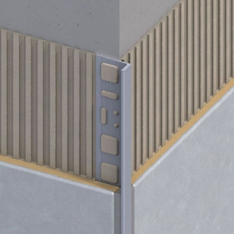 Alfer Προφίλ Πλακιδίων Γωνιακό Πολλαπλών Χρήσεων από Πλαστικό (Pvc) 8 x 21mm - 1.0m Λευκό