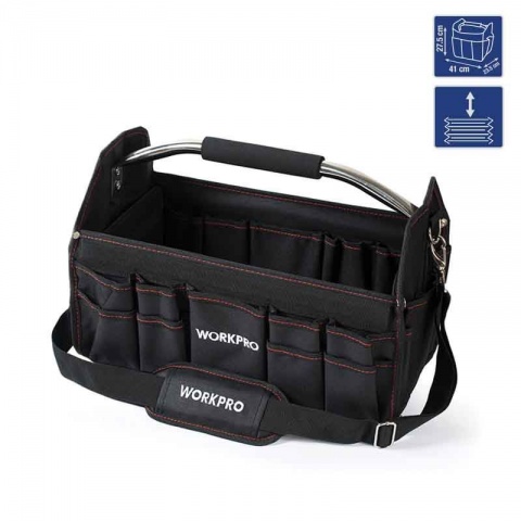 WORKPRO Τσάντα Εργαλείων 16'' Ανοιχτή