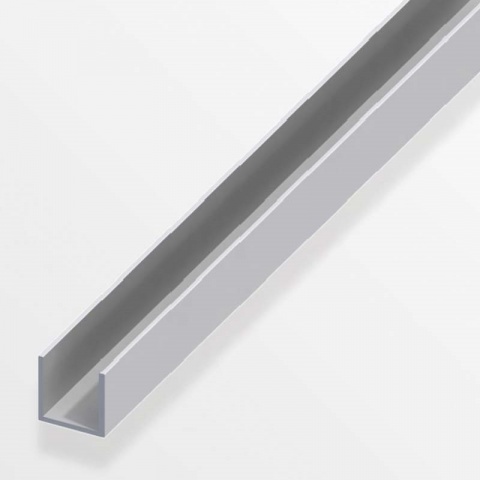 Alfer Προφίλ U από Ανοδιωμένο Αλουμίνιο 8.2 x 10.1 x 1.3mm - 2m Ασημί