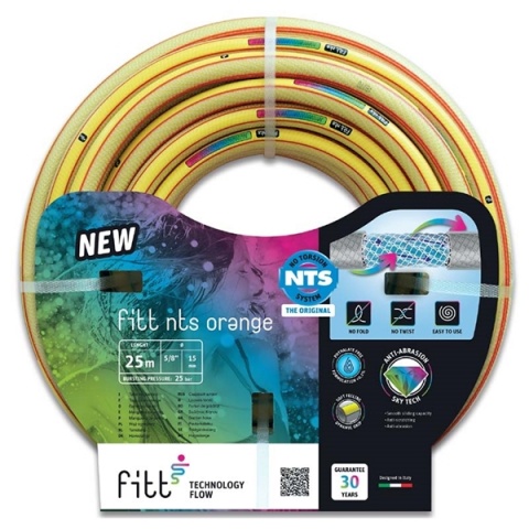Fitt Garden Hose NTS ORANGE Ø 1 "- 25mm - 25m