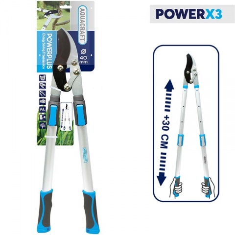 AQUACRAFT Ψαλίδι Κήπου για Κλαδιά BYPASS PREMIUM Τηλεσκοπικό