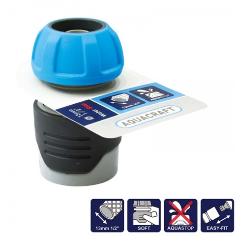 AQUACRAFT Water Stop Soft-Touch Hose connector 13mm