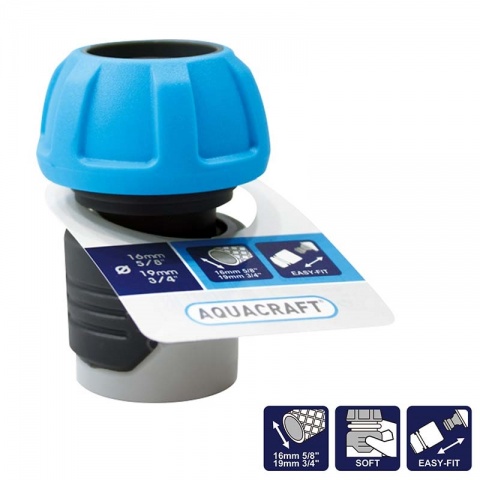 AQUACRAFT Water Stop Soft-Touch Hose connector 16-19mm