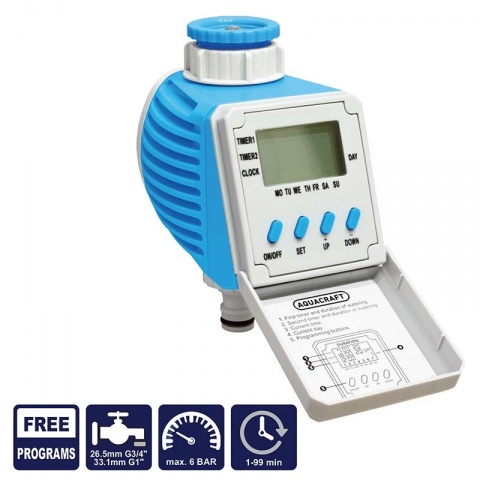 AQUACRAFT Ψηφιακός Ηλεκτρονικός Προγραμματιστής Ποτίσματος
