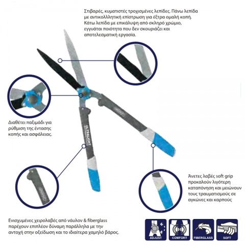 AQUACRAFT Ψαλίδι Κήπου για Θάμνους