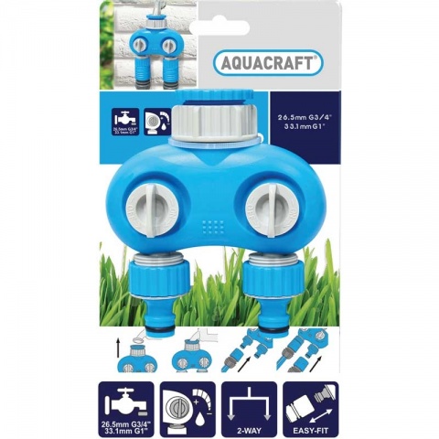 AQUACRAFT Premium Dual Outlet Tap Connector